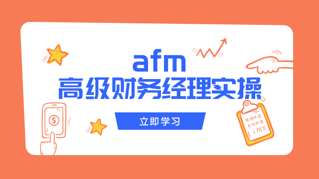 afm高级财务经理实操